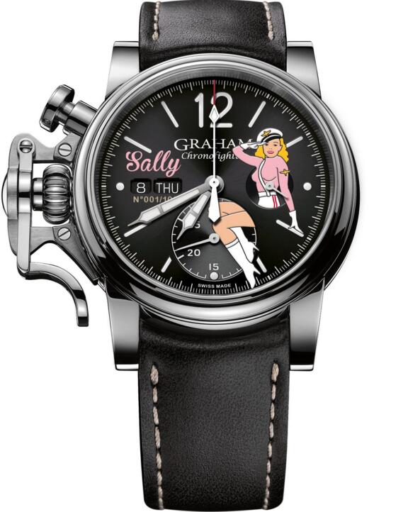 Graham Watch Chronofighter Vintage Nose Art Sally Limited Edition 2CVAS.B21A.L.127S discount watch online Graham Watch Chronofighter Vintage Nose Art Sally Limited Edition 2CVAS.B21A.L.127S discount watch online